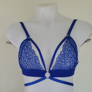 Asos Design Elegant Blue Lace BraletteSz.8